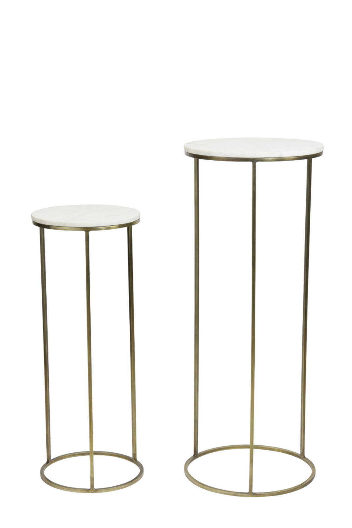 SÄULE Ricardo Weiß Ø41/102 cm - Weiß, Metall (41/41/102cm) - Light & Living