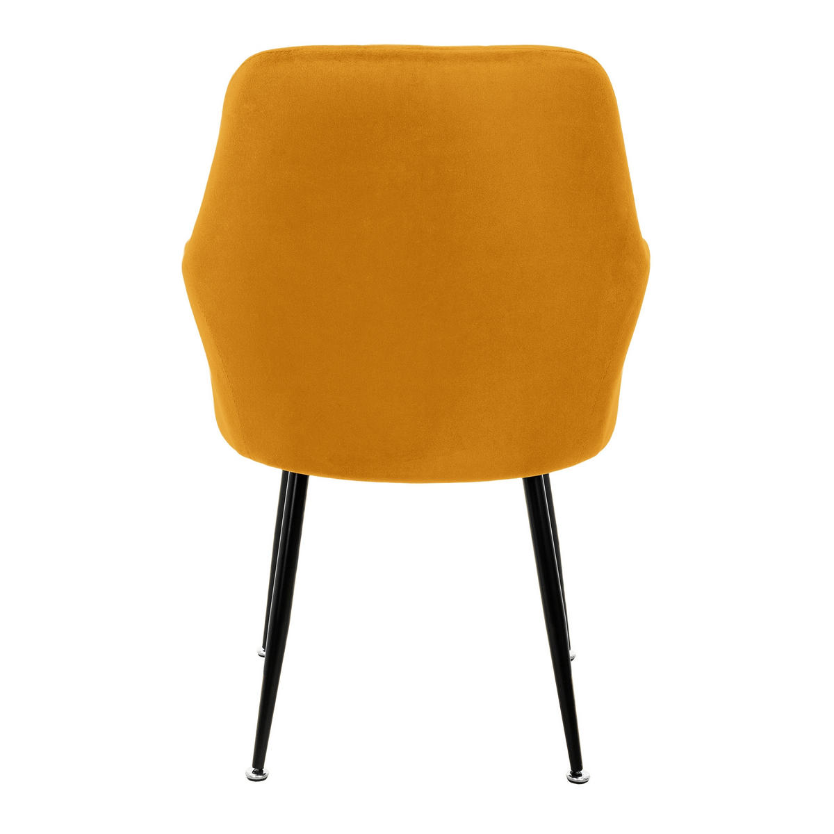 ESSZIMMERSTUHL Samt Gelb 2er Set - Gelb, Textil (60/84/58cm) - ML-DESIGN