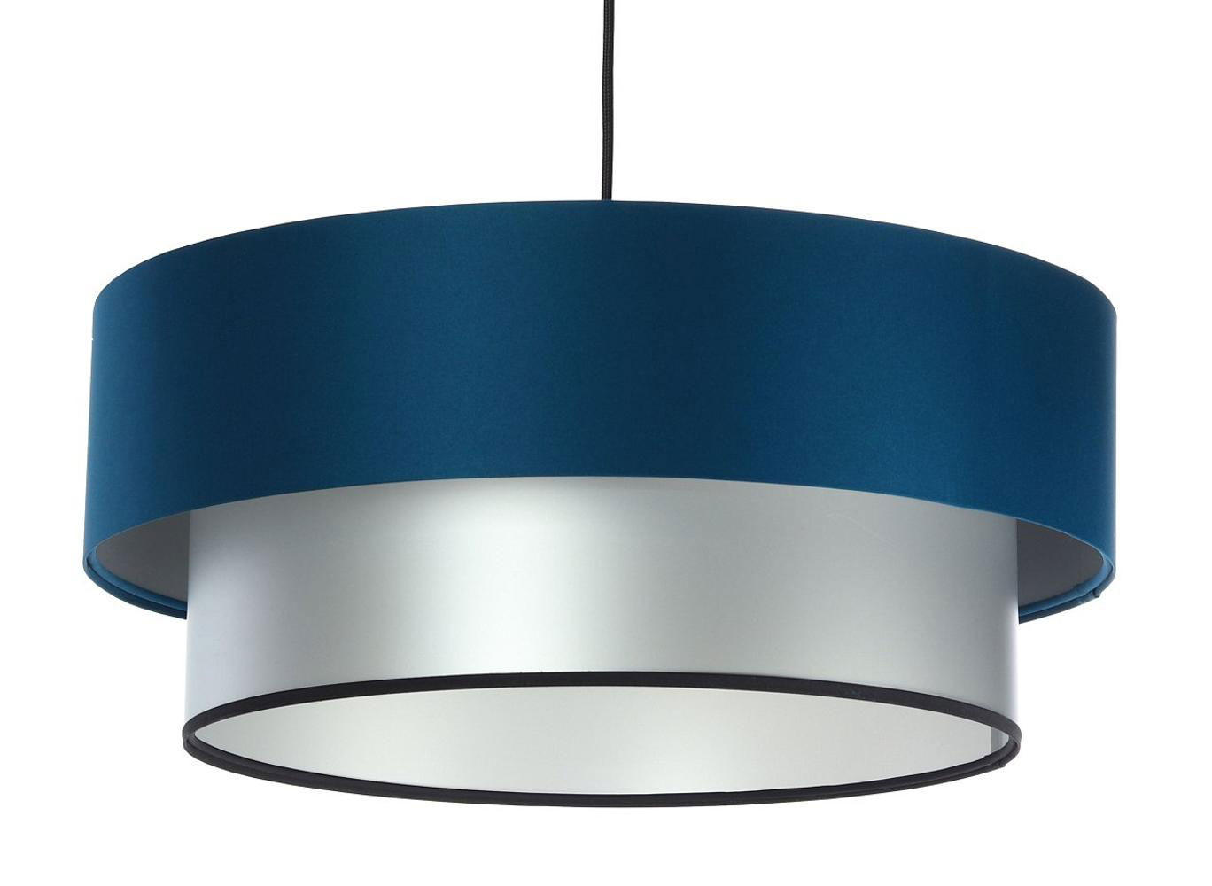 HÄNGELEUCHTE Blau 40/20 cm - Blau/Silberfarben, Kunststoff (40/1/20cm) - ONZENO