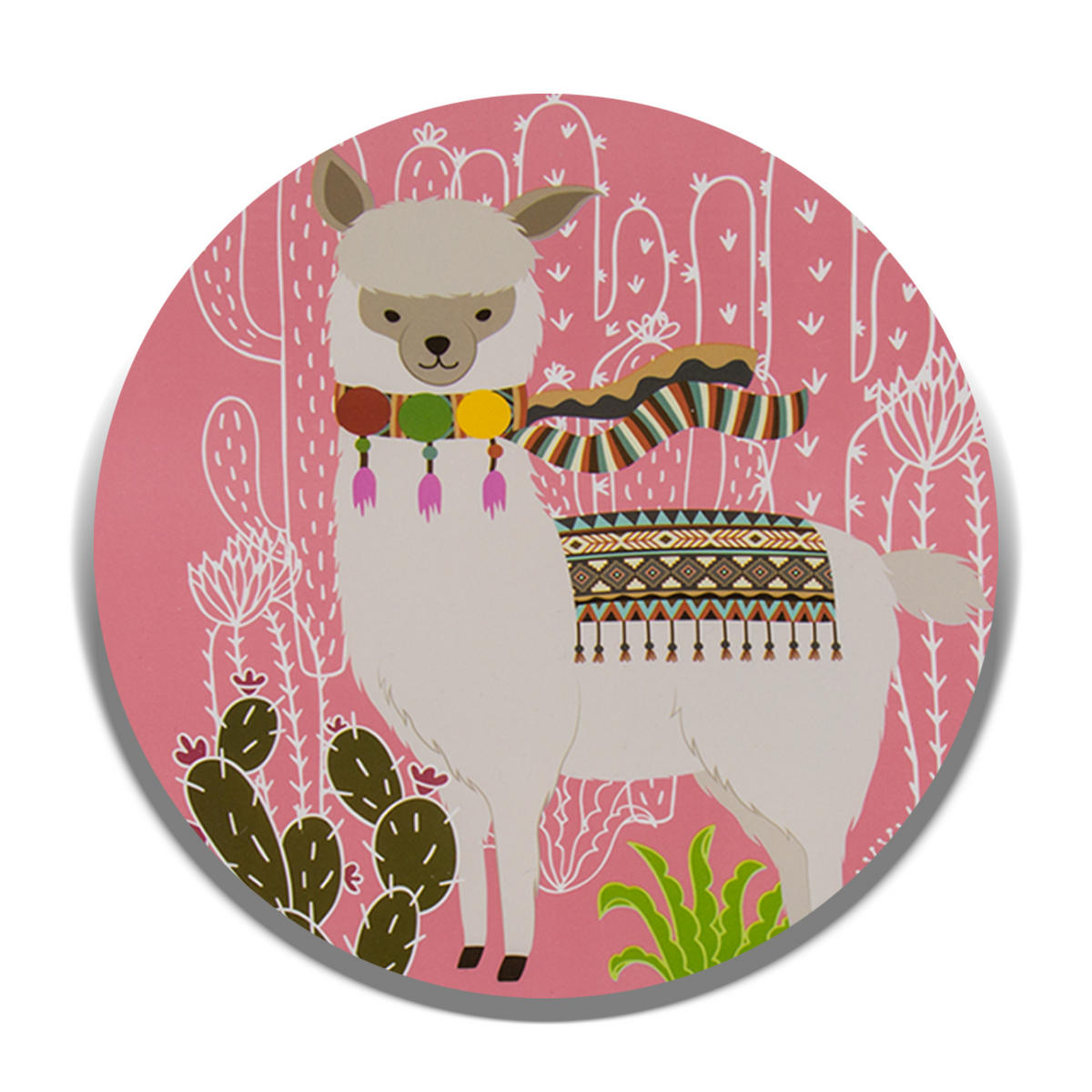 PLATZSET Lama Platzdeckchen Tischset Rosa - Rosa, Kunststoff (43/28/28cm) - TiborTex