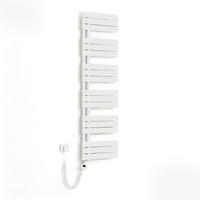 HANDTUCHHEIZKÖRPER 159,9/40 cm weiß elektrisch 800 W mit WLAN-Thermostat - Weiß, Metall (40/160/5.9cm) - S'AFIELINA