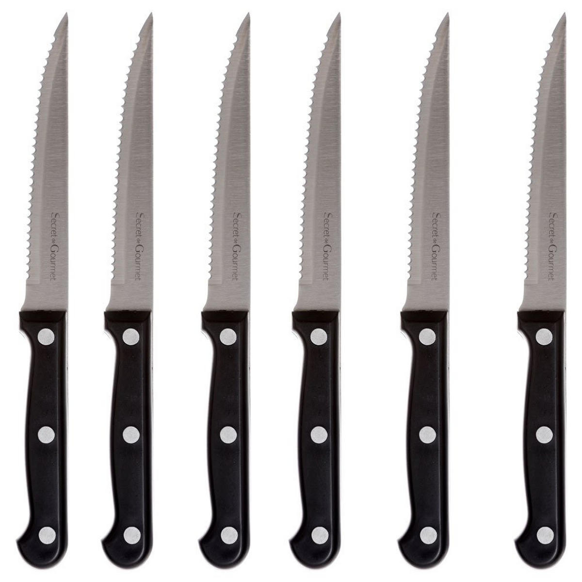 BLOCK mit Messern 14/10/34 cm - Braun, Holz (10/34/14cm) - Secret de Gourmet