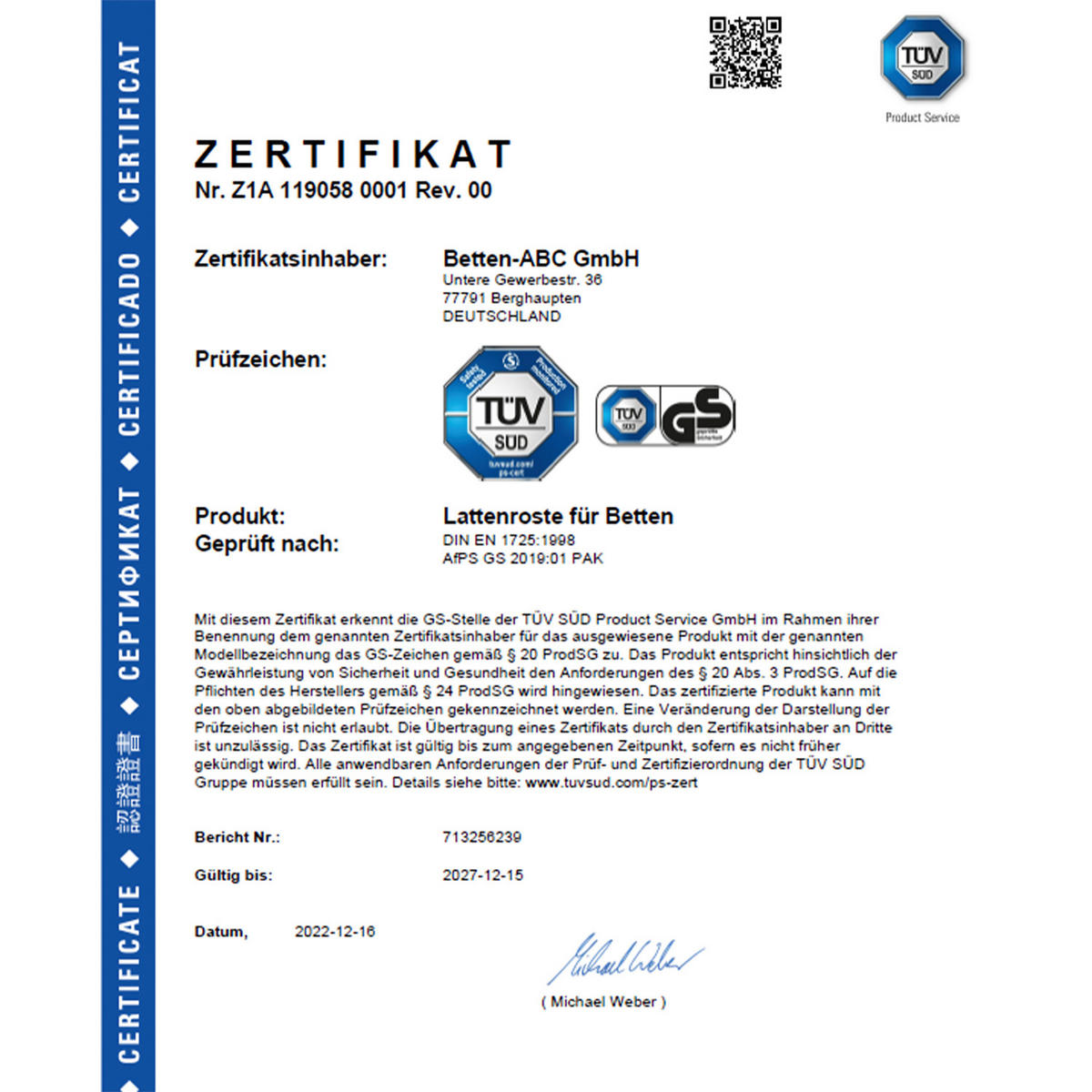 MADERA 7-Zonen-Lattenrost – 3 verschiedene Ausführungen, zur Selbstmontage, Größe: 100x190 - Kopfteilverstellung - Braun, Holz (100/190cm) - Betten-ABC