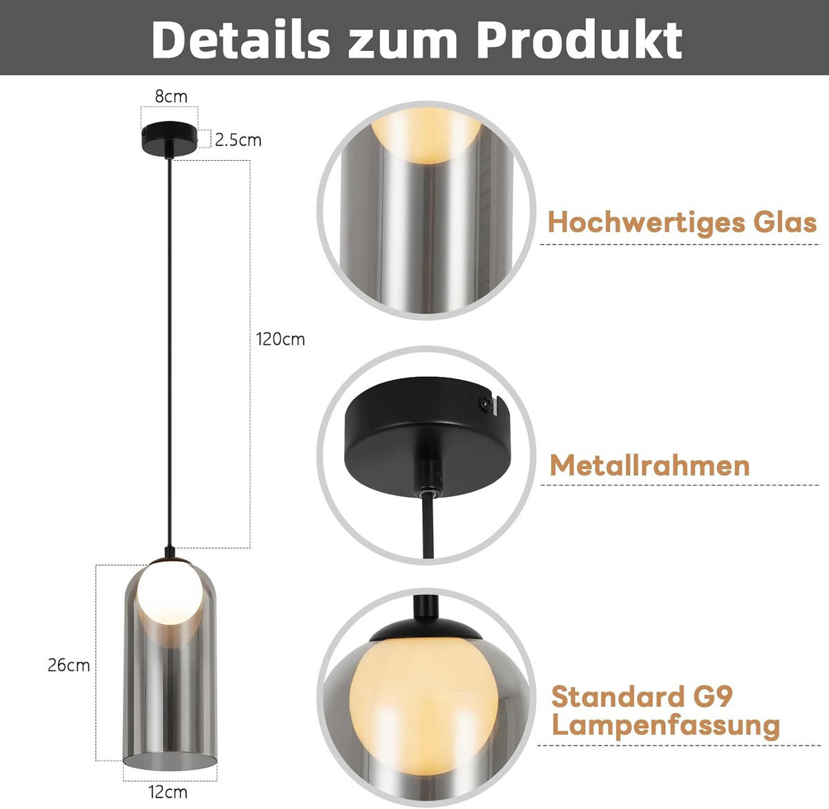 HÄNGELEUCHTE Nolag 10/10/145.5 cm - Schwarz, Metall (145.5/10/10cm) - ZMH