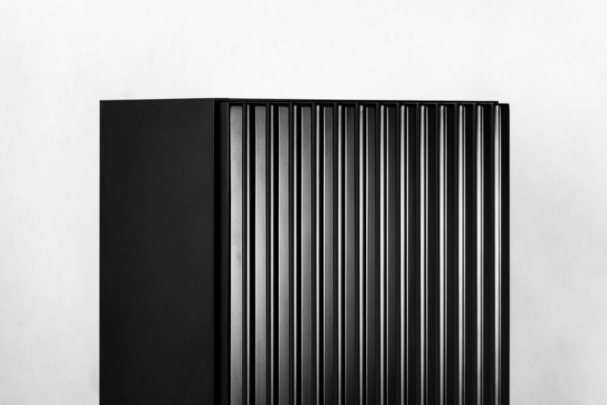 HÄNGESCHRANK Schwarz matt 35/136/27 cm - Schwarz, Holzwerkstoff (35/136/27cm) - Rodan