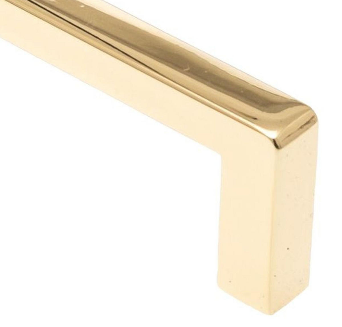 MÖBELGRIFF BA 160mm, Küchengriff Gold, Schrankgriff Messing poliert - Goldfarben, Metall (0.9/2.75/16.8cm)