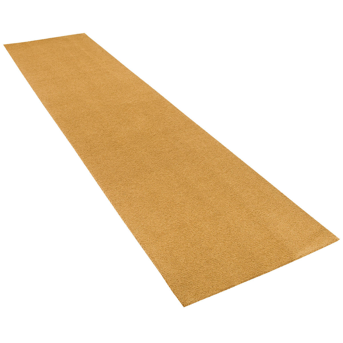 LUXUS LÄUFER HOCHFLOR SHAGGY TEPPICH VELVET - Currygelb, Textil (100/300cm) - Snapstyle