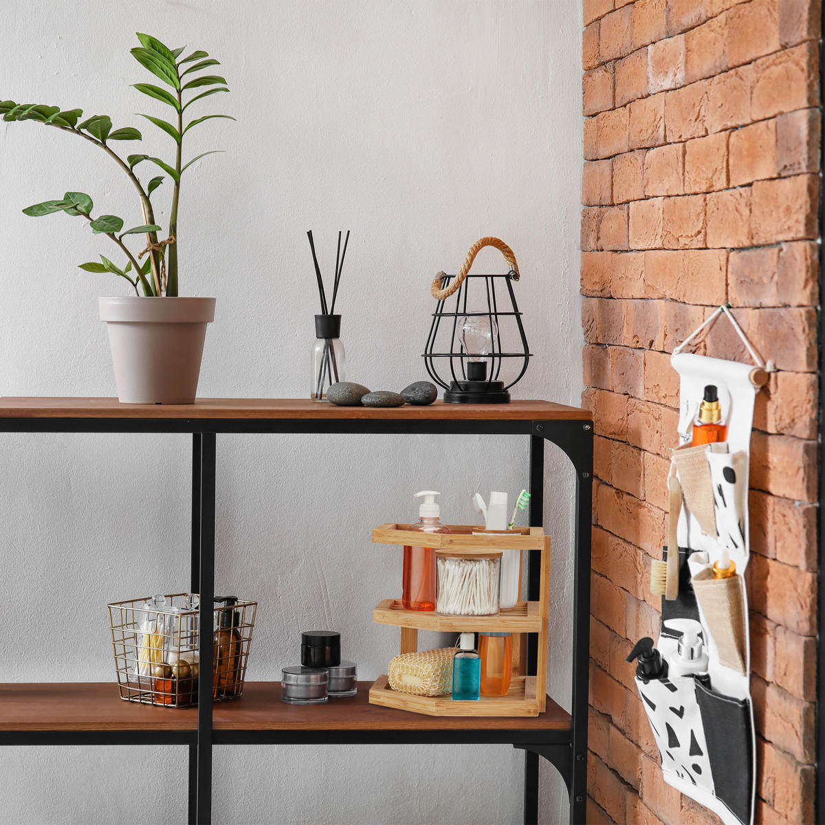 SCHRANKEINSATZ - Hellbraun, Holz (25.5/25.5/25.5cm) - Relaxdays