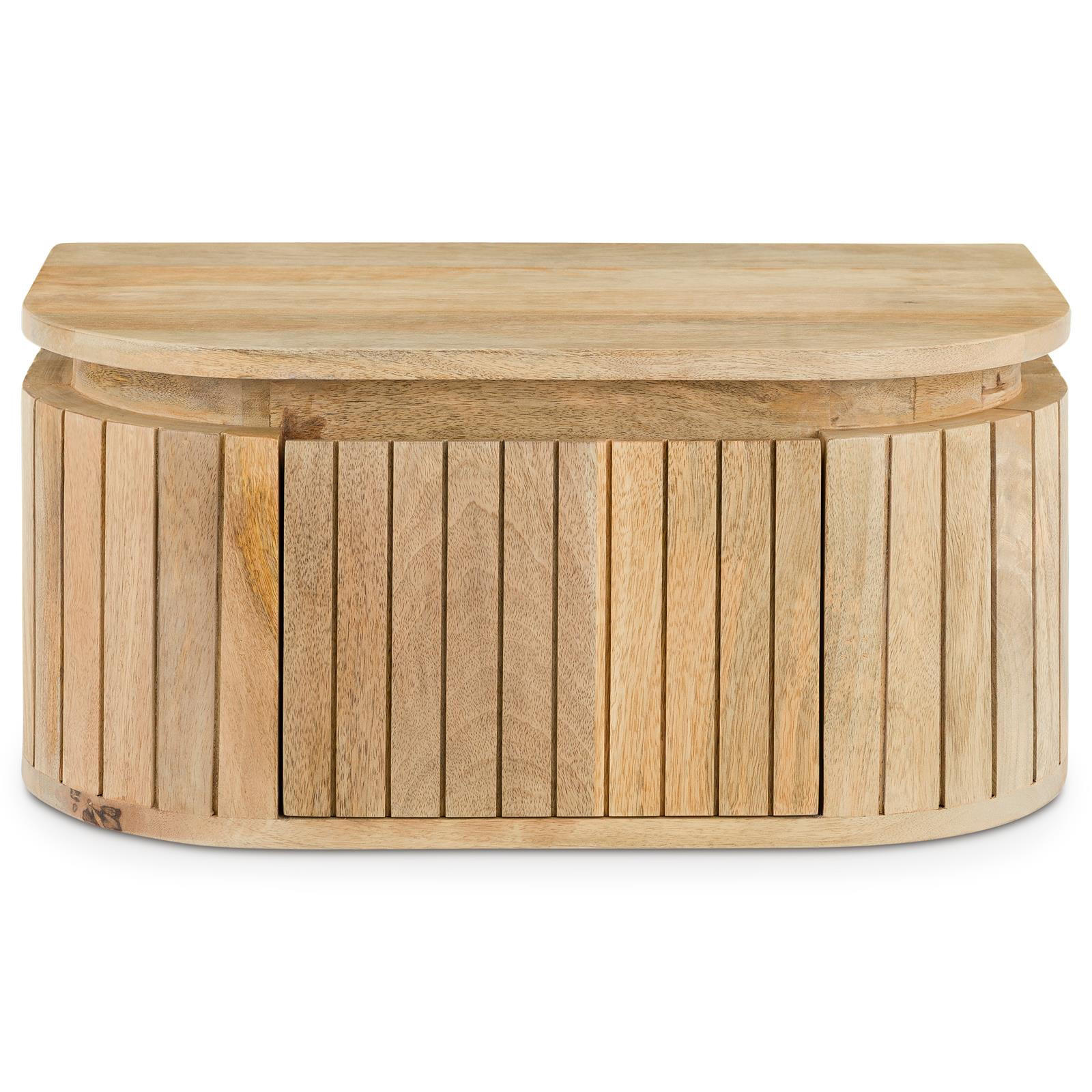 HÄNGENDER NACHTTISCH CALASIA natur - Naturfarben, Holz (55/25/35cm) - IDIMEX