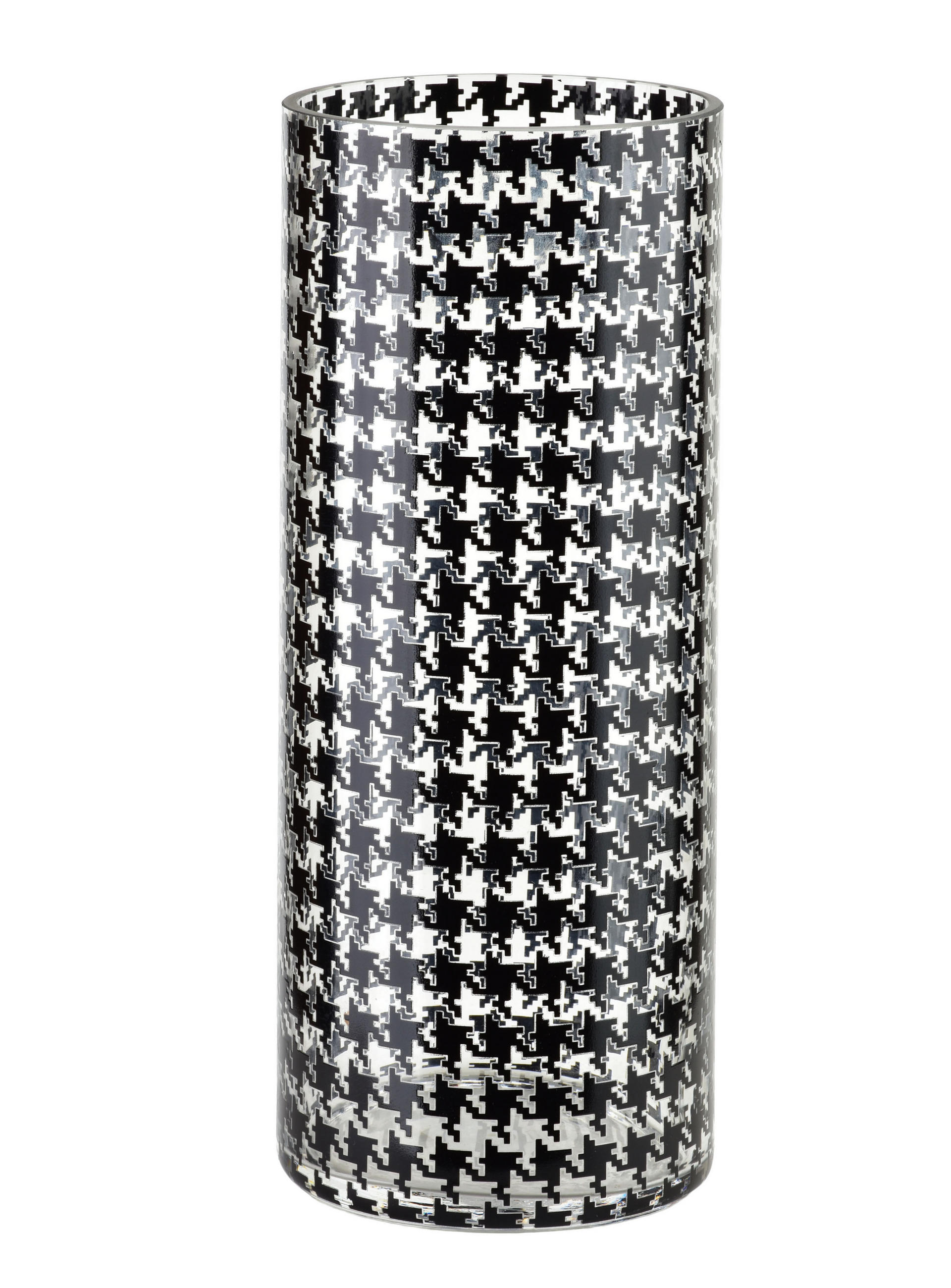 VASE Serenite schwarz 12/12/30 cm Glas - Schwarz, Glas (30cm) - Mondex