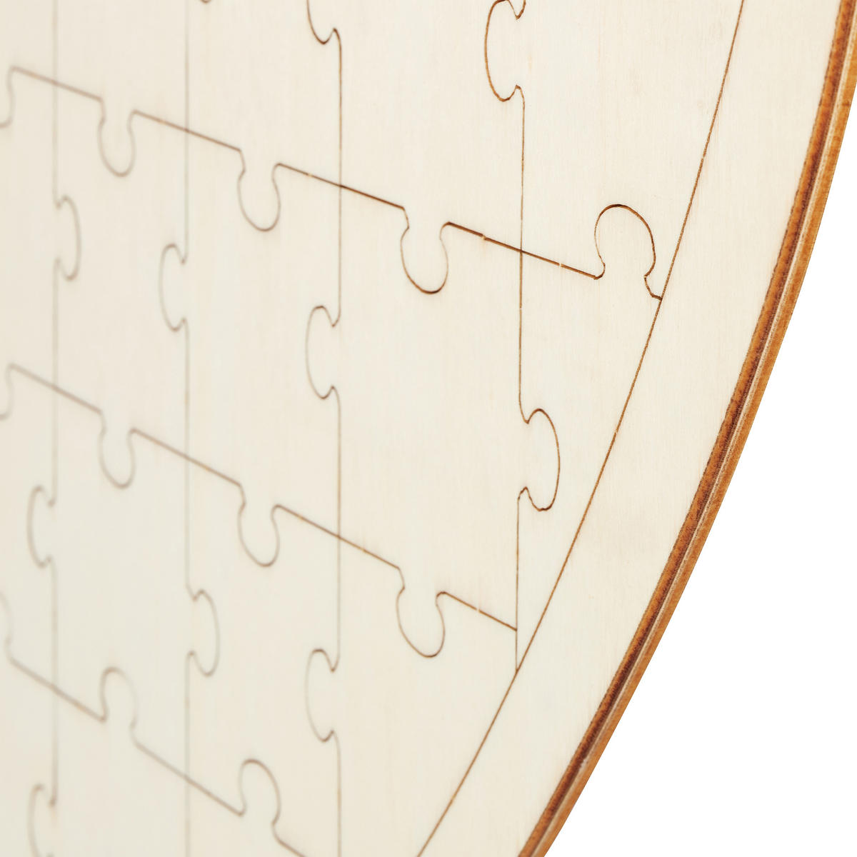 SRDCOVÉ puzzle - krémová, drevo (45/0.6/45cm) - Relaxdays