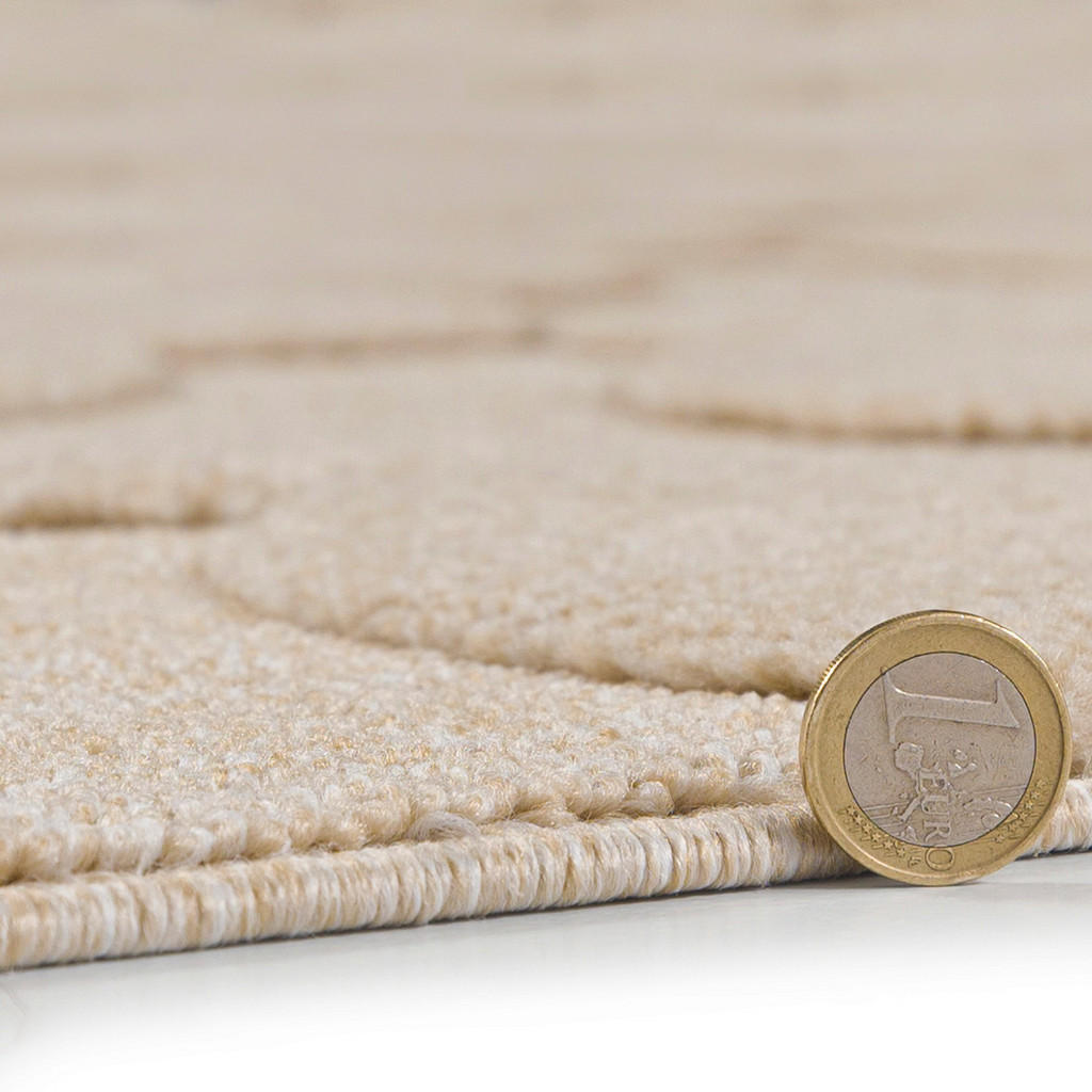 Thumbnail - Mazovia Teppich, Beige, Sand, Cappuccino, Textil, Abstrakt, Rechteckig, 200x300 cm, Oeko-Tex® Standard 100, für Fußboden...