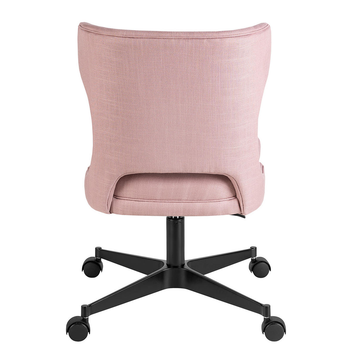 BÜROSTUHL - Metall / Textil - Rosa, Textil/Metall (52/80/56cm) - home24