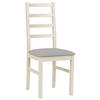 HOLZSTUHL Nicella Hellgrau/Greige - Taupe/Hellgrau, Holz/Textil (43/94/40cm) - Selsey