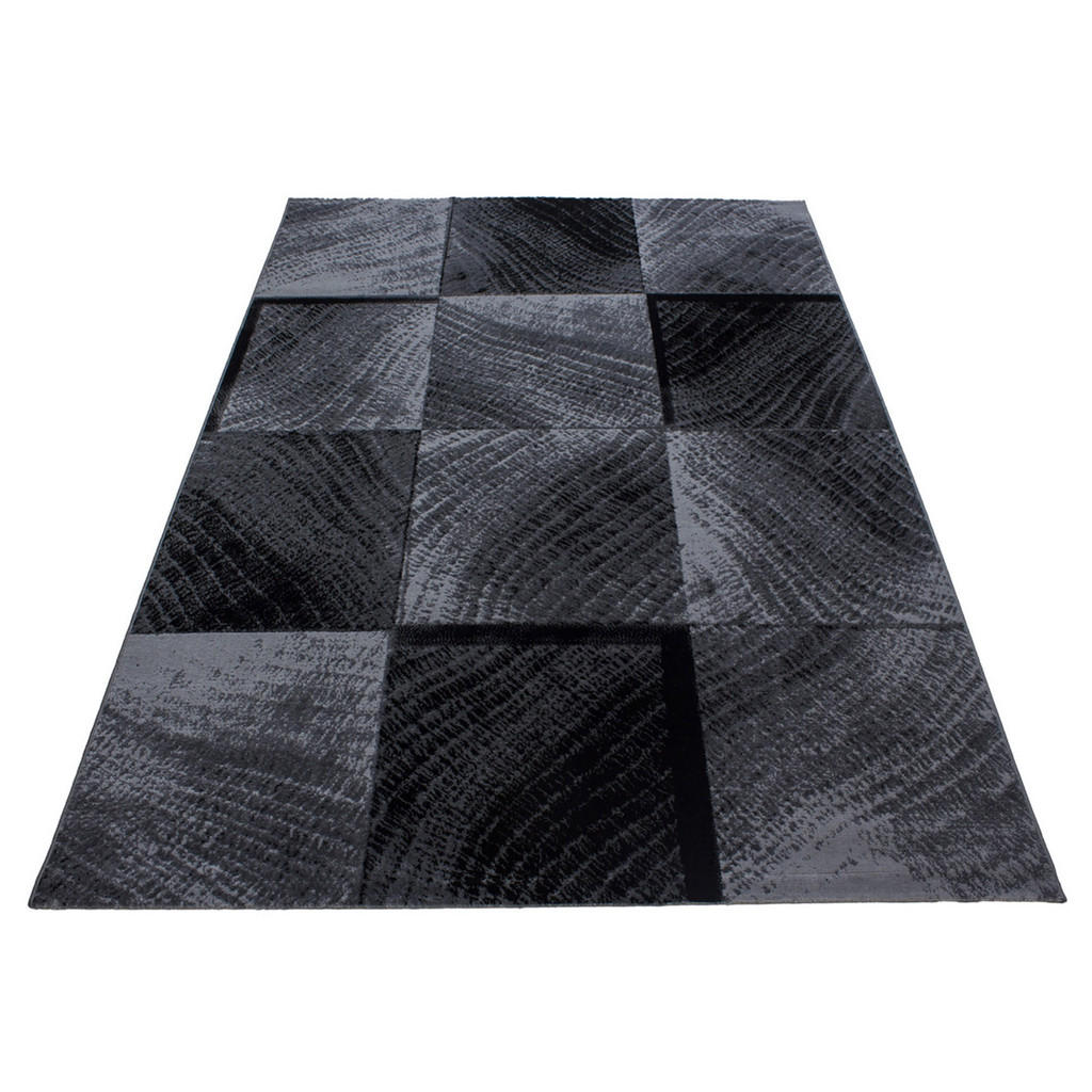 Thumbnail - Kadima Design Teppich, Schwarz, Textil, Kariert, Rechteckig, 160x230 cm, pflegeleicht, Teppiche & Böden, Teppiche