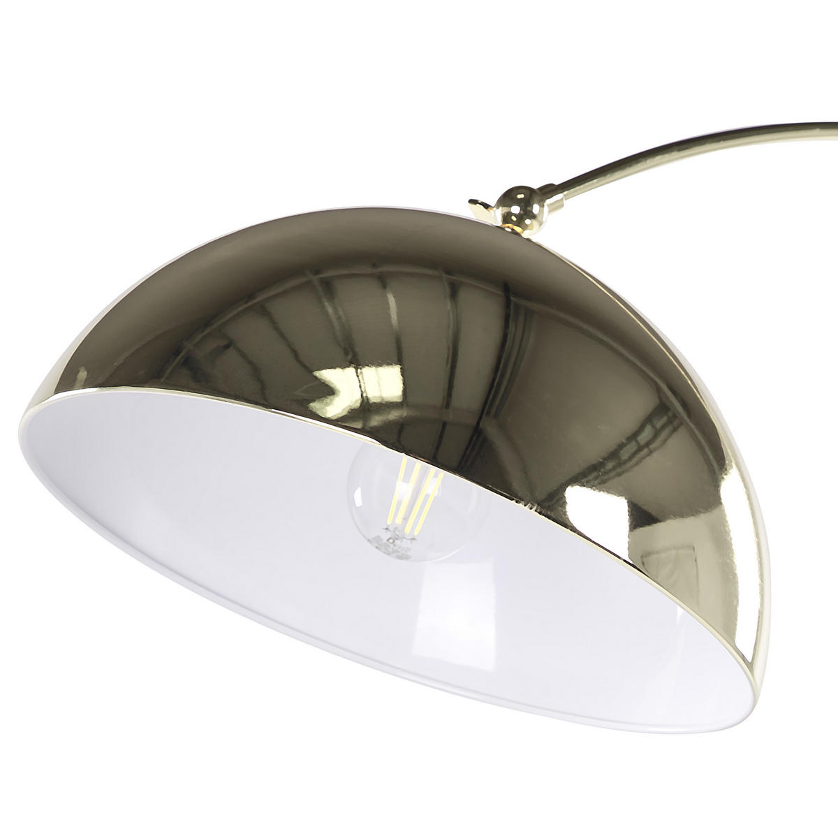 STEHLAMPE Kama 100/33/188 cm - Goldfarben, Metall (100/33/188cm) - Beliani