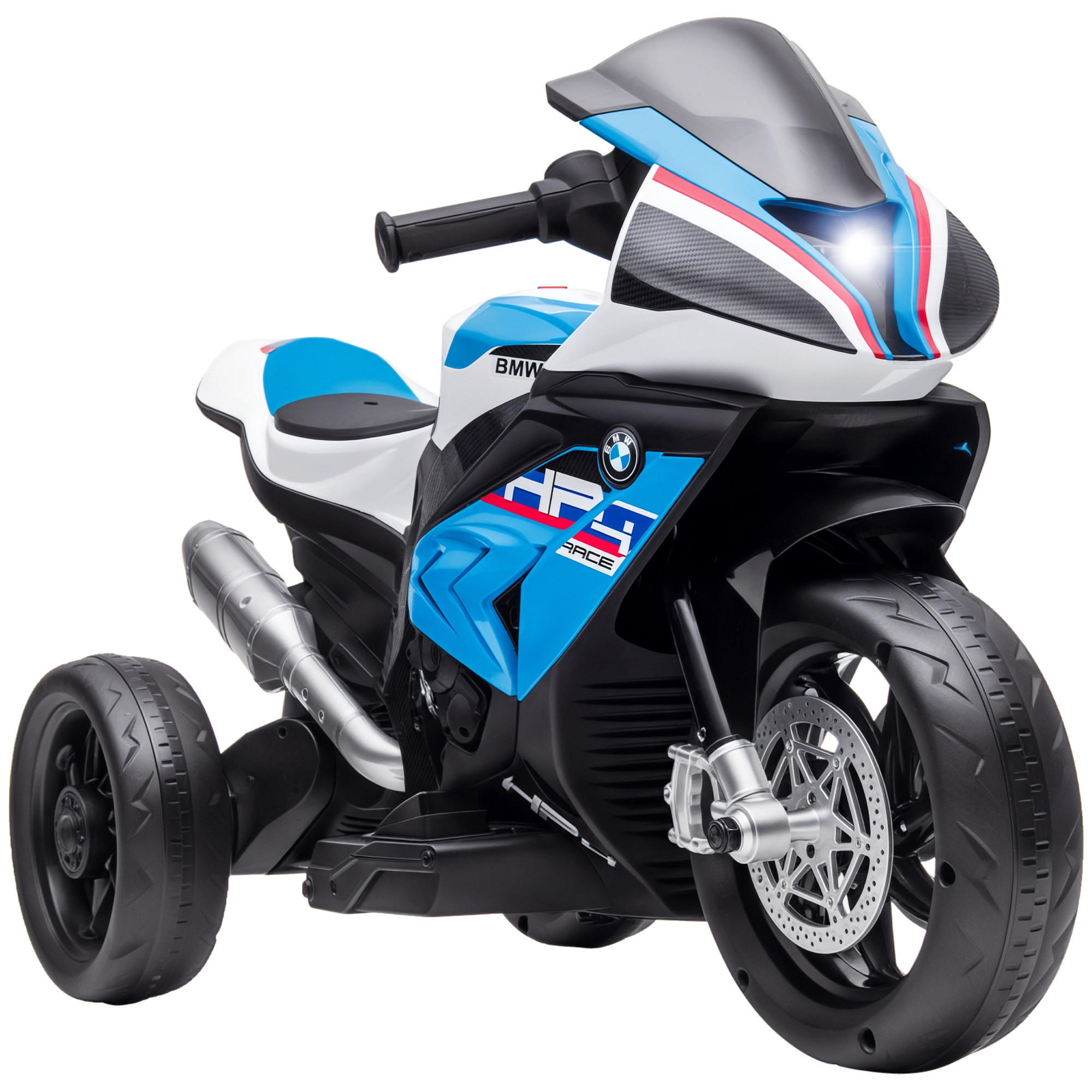 KINDERMOTORRAD DE-06286 mit Scheinwerfer und 3 Musikmodi Blau - Blau, Kunststoff/Metall (82.5/42/54cm) - ComfortXL