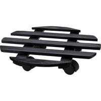 PFLANZENROLLER Ø 35 cm - Schwarz, Holz (6cm) - Mondex