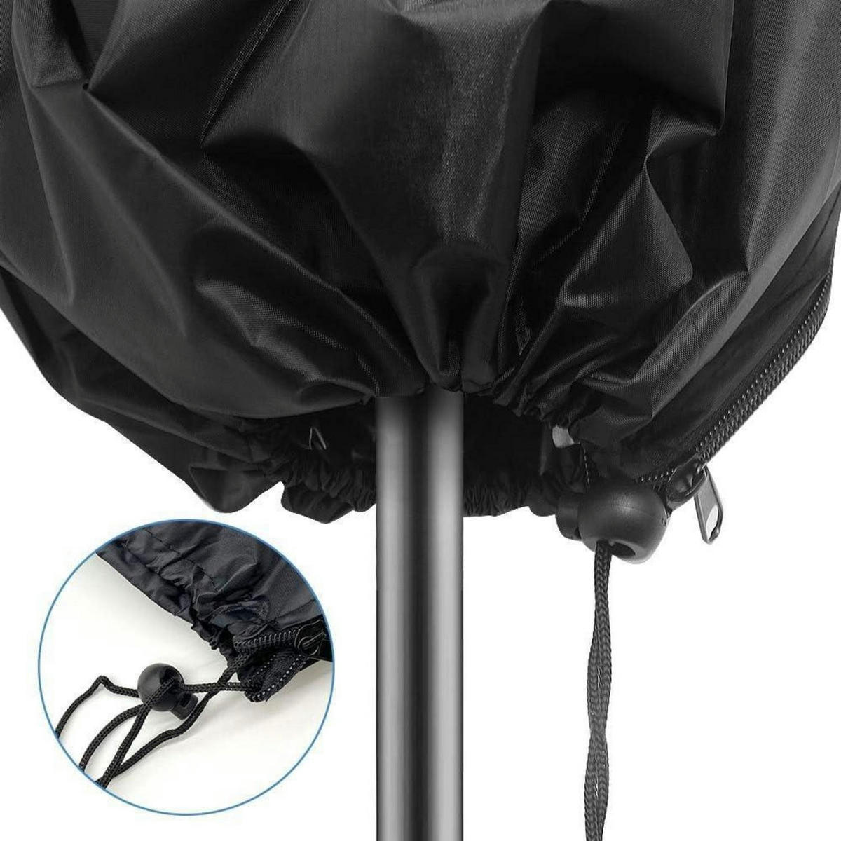 SONNENSCHIRM Schutzhülle mit Stab 265 cm 210D Oxford-Gewebe - Schwarz, Textil (40/50/50cm)
