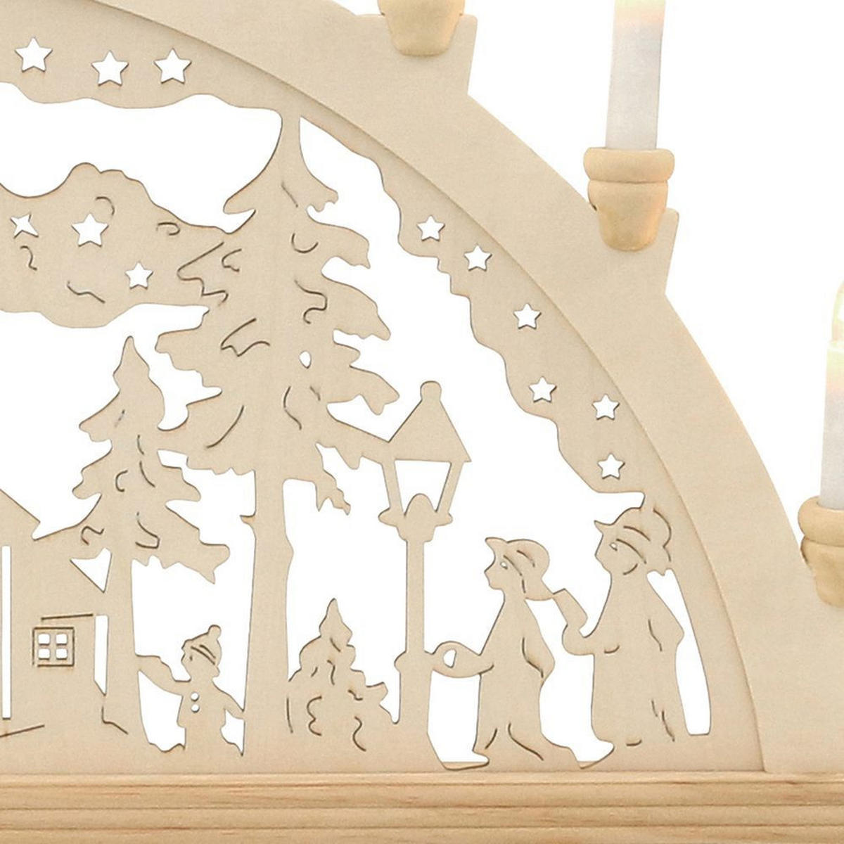 SCHWIBBOGEN Seiffen 10-flammig - Multicolor, Holz (0.1/1/0.1cm) - Dekoteam24