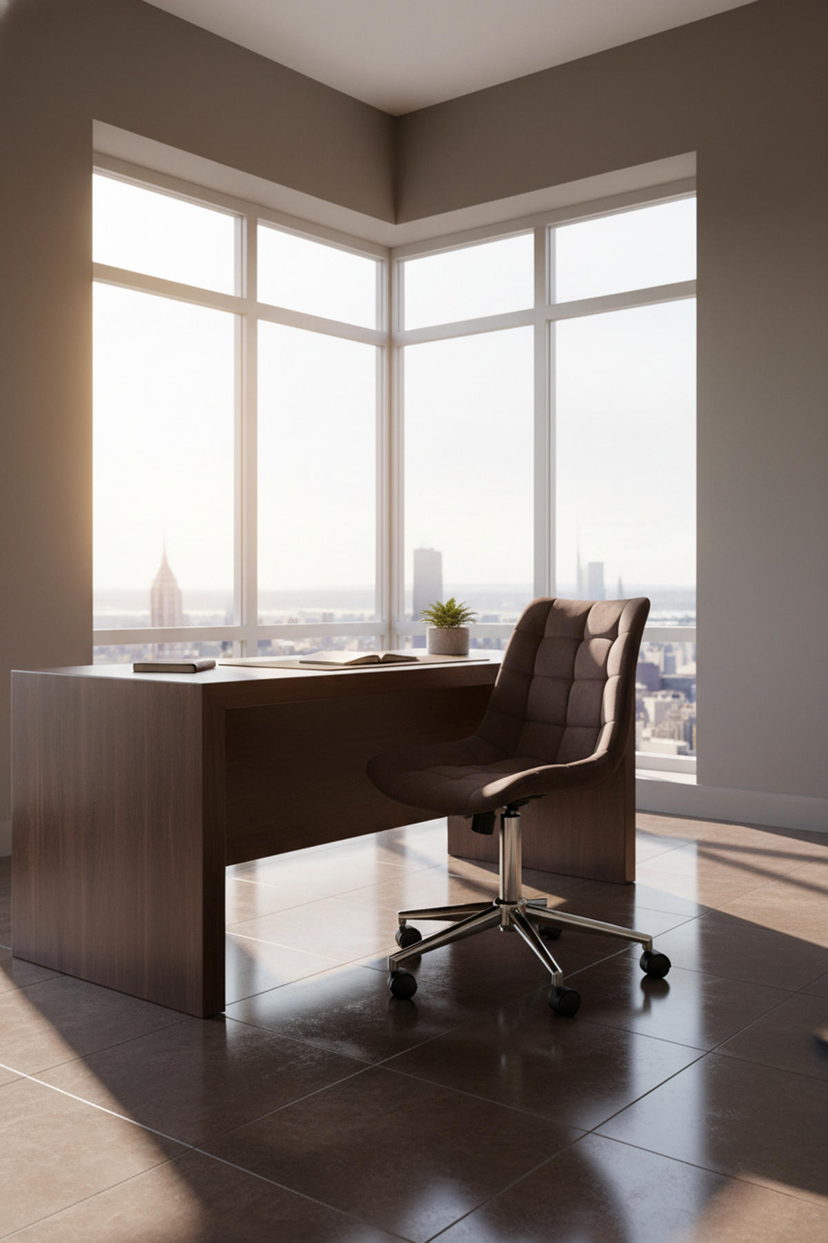 BÜROSTUHL Auronix Samt braun - Chromfarben/Braun, Metall (46/96/62cm) - TPFLiving
