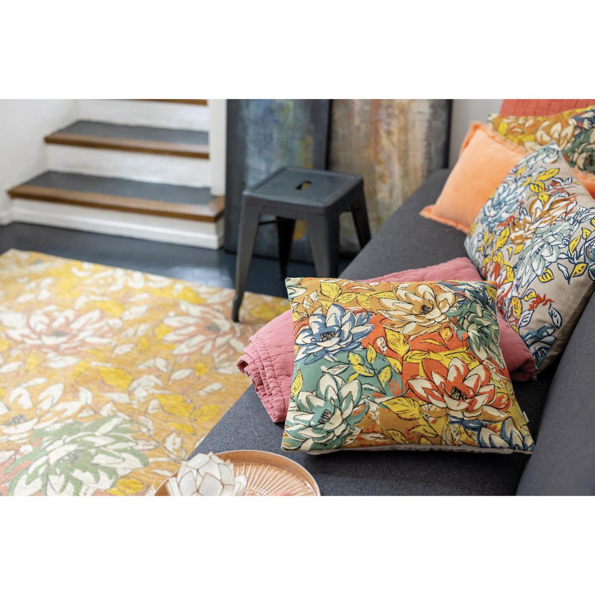KISSEN Alba multico 45 x 45 cm - Multicolor, Textil (45/45cm) - Vivaraise