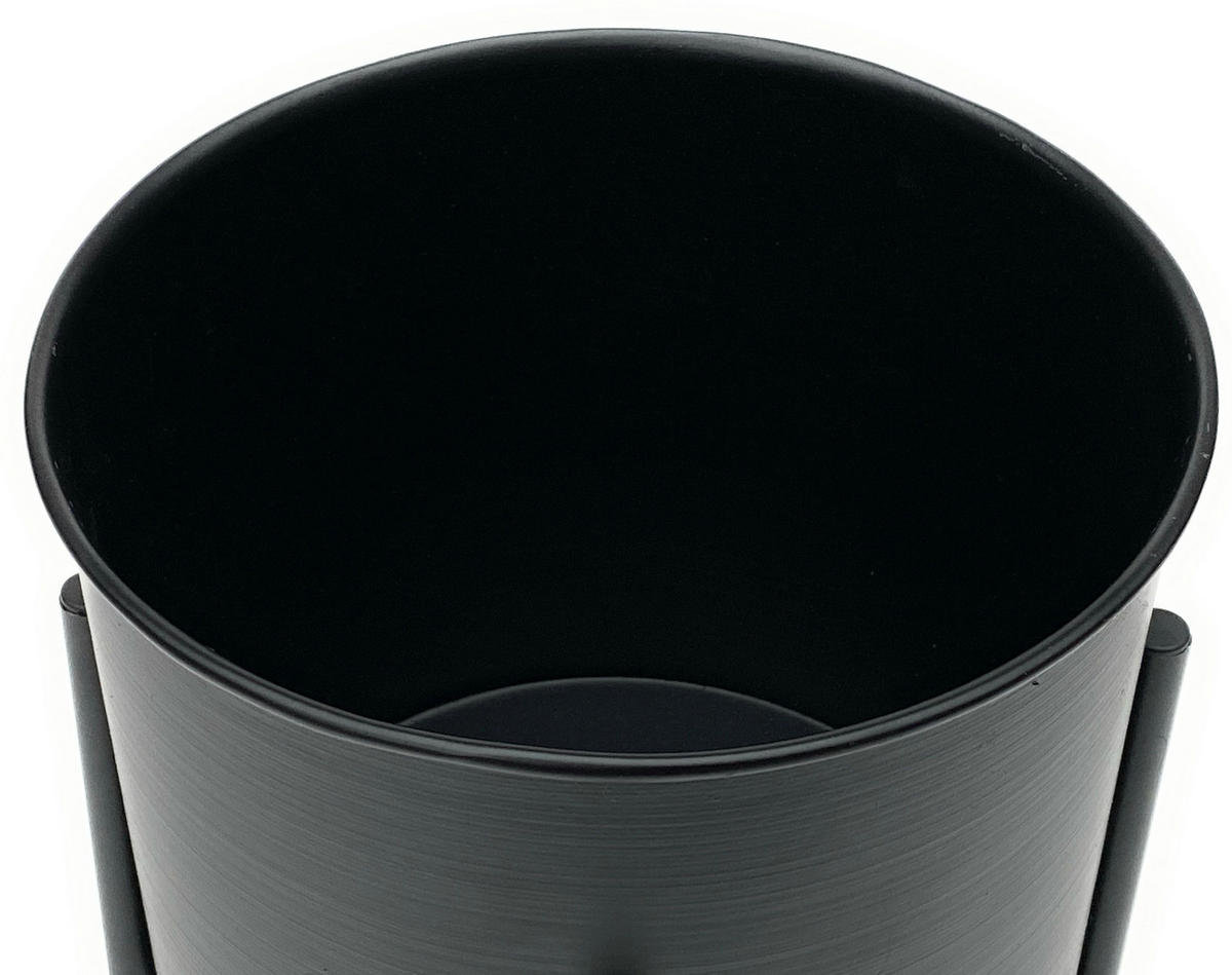 BLUMENSTÄNDER Metall Schwarz 21/21/32 cm - Schwarz, Metall (16.5/24/16.5cm) - DanDiBo