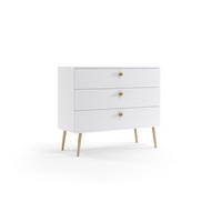 KOMMODE Schrank Kenure Weiß - Weiß, Holzwerkstoff (41/85/100cm) - Fedve