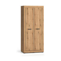 KLEIDERSCHRANK – DORA 01 – 87 cm – Dora – Eichefarben - Eichefarben, Holzwerkstoff (87/195/53cm) - hi-markt