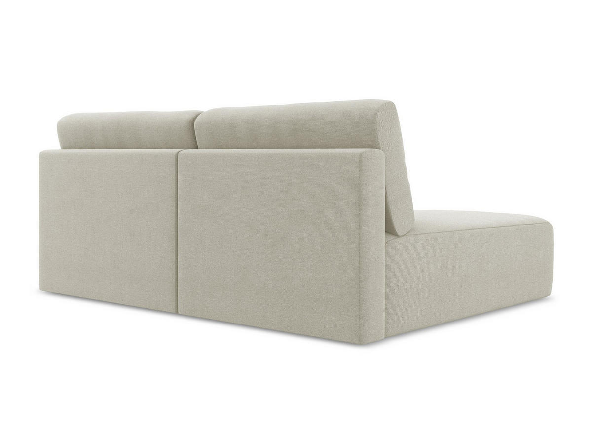 ECKSOFA mit Schlaffunktion links Strukturstoff Stoff Beige - Beige/Creme, Kunststoff/Textil (149/210cm) - Makamii