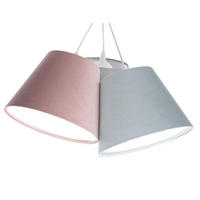 HÄNGELEUCHTE Blau 26/19 cm - Blau/Pink, Kunststoff (26/0.8/19cm) - ONZENO