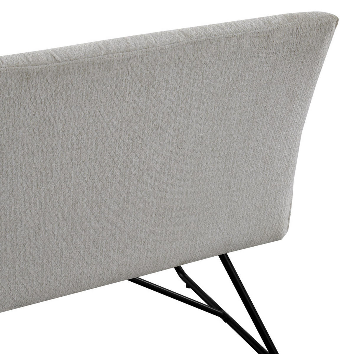SITZBANK HANNAH - Creme, Metall (160/89/65cm) - DUBI Möbel