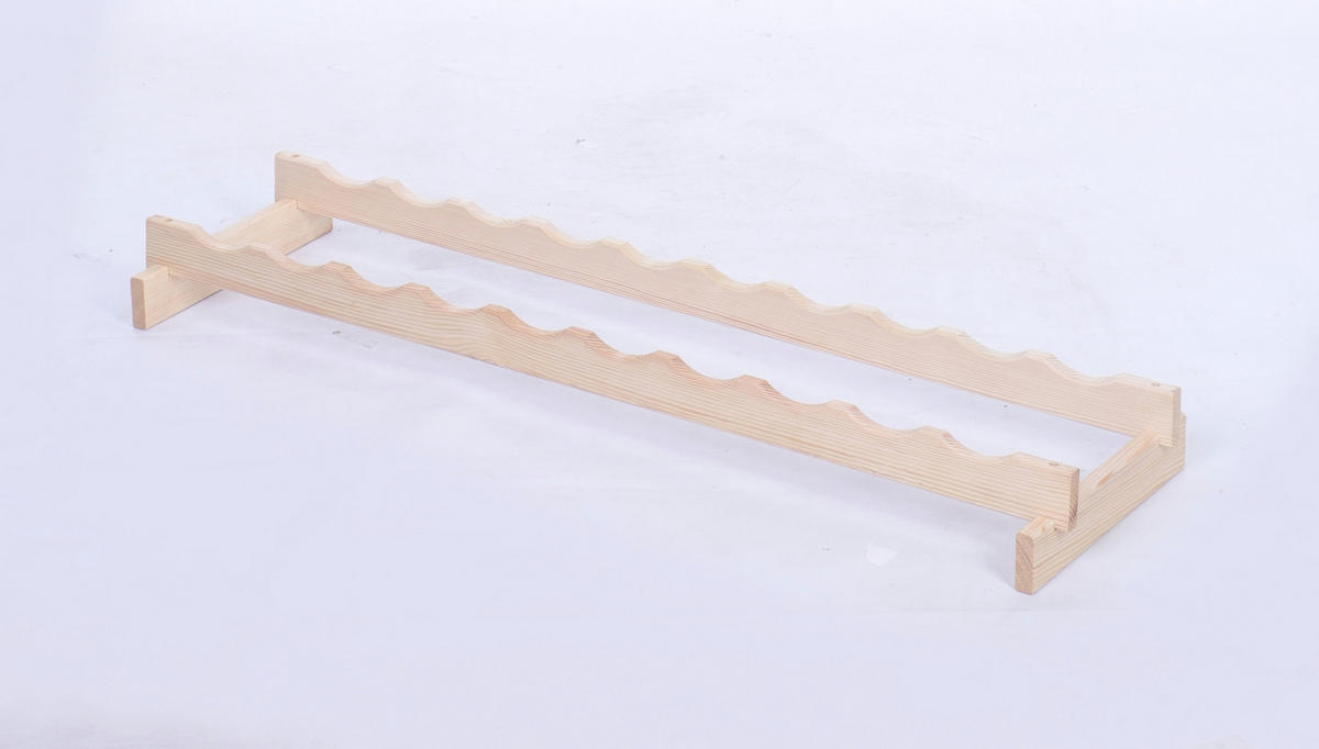 WEINREGAL VINOTECA FLEX PRO HxBxT 9x103x28 10 Flaschen auf 1 Ebene Natur unbehandelt - Naturfarben, Holz (103/9/28cm) - PROREGAL