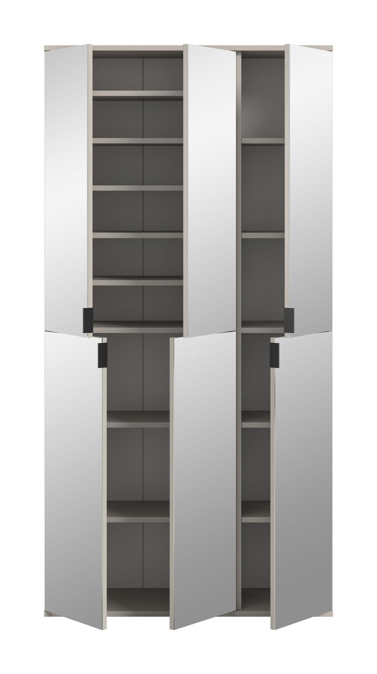 GARDEROBE Nexus (B/H/T: ca. 91/193/34 cm) in Kaschmir/Spiegelglas - Kaschmir, Holzwerkstoff (91/193/34cm)