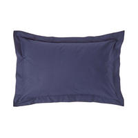 KISSENBEZUG Perkal mit Stehsaum, Fadendichte 200 - Dunkelblau, Textil (48/74cm) - Homescapes