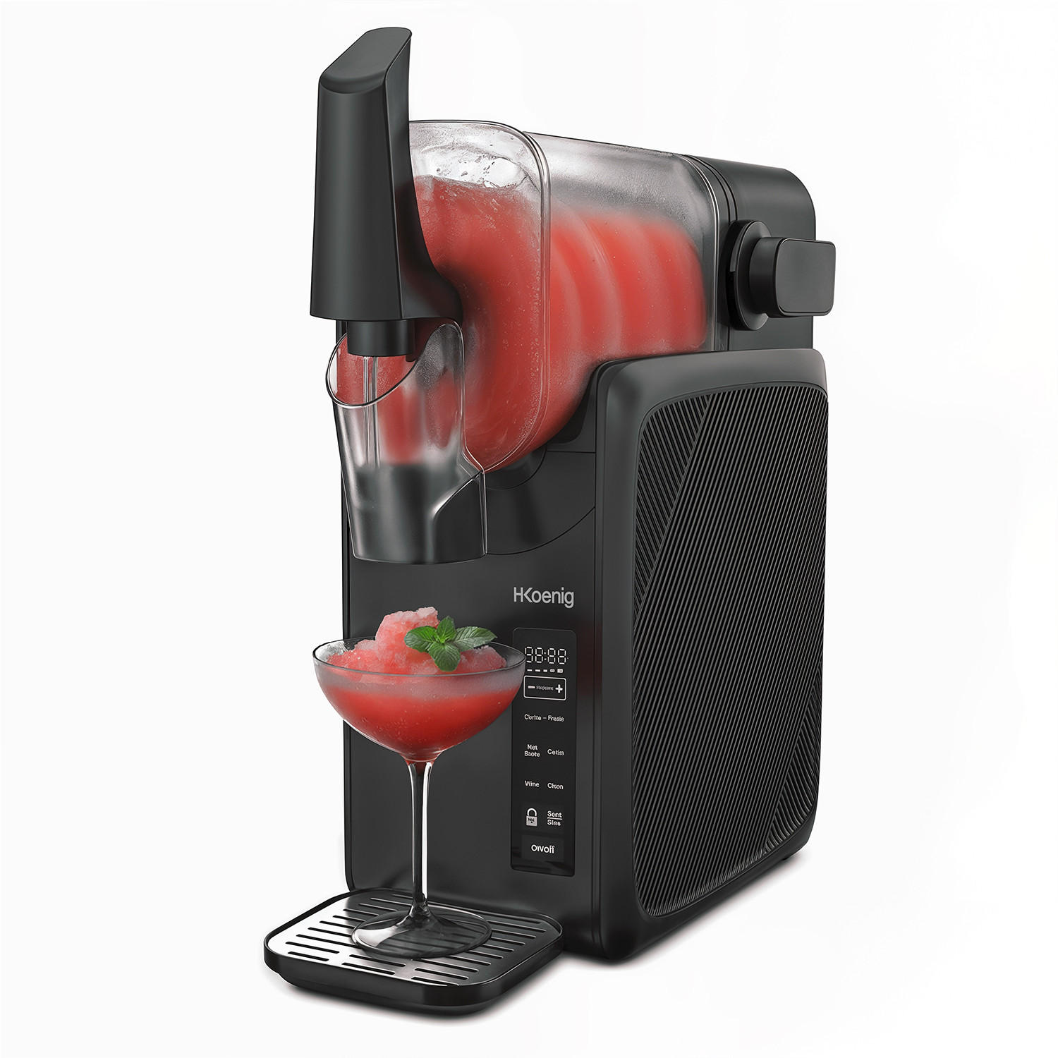 SLUSH-MASCHINE SLH800 Schwarz, mit 5 voreingestellten Modi, 2,5L - Schwarz, Kunststoff (23.7/46.8/45.6cm) - HKoenig