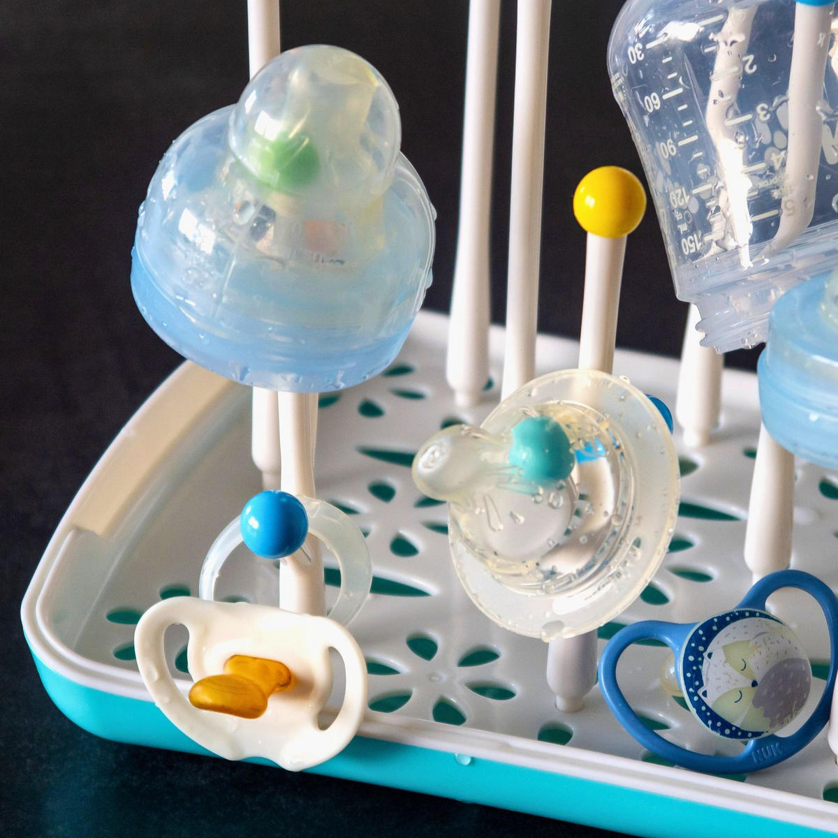 ABTROPFGITTER für Babyflaschen - Weiß, Kunststoff (19/20.4/30cm) - Intirilife