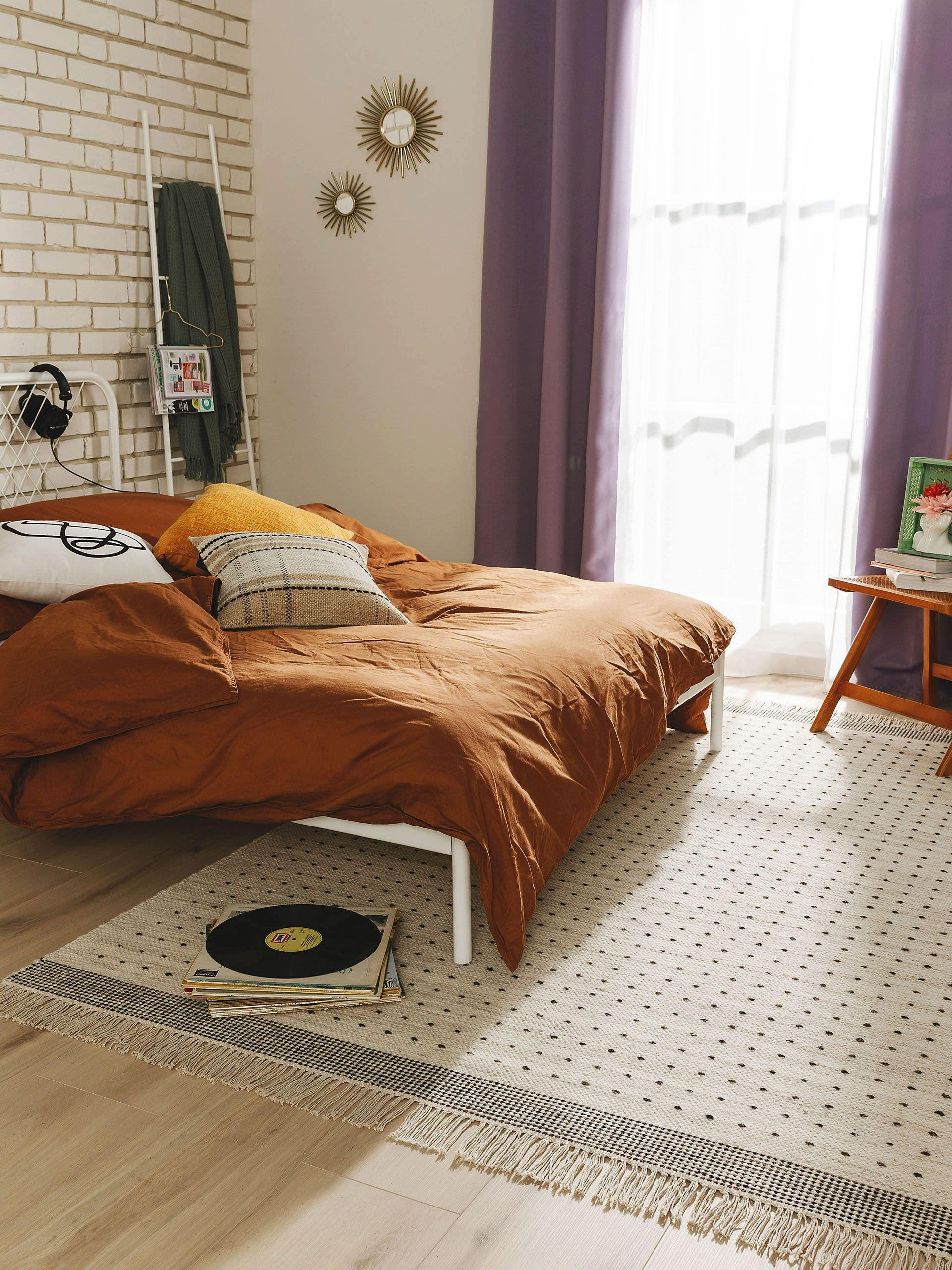 WOLLTEPPICH Bahati Schwarz/Weiß 120x170 cm - Schwarz, Textil (120/170cm) - benuta Pop