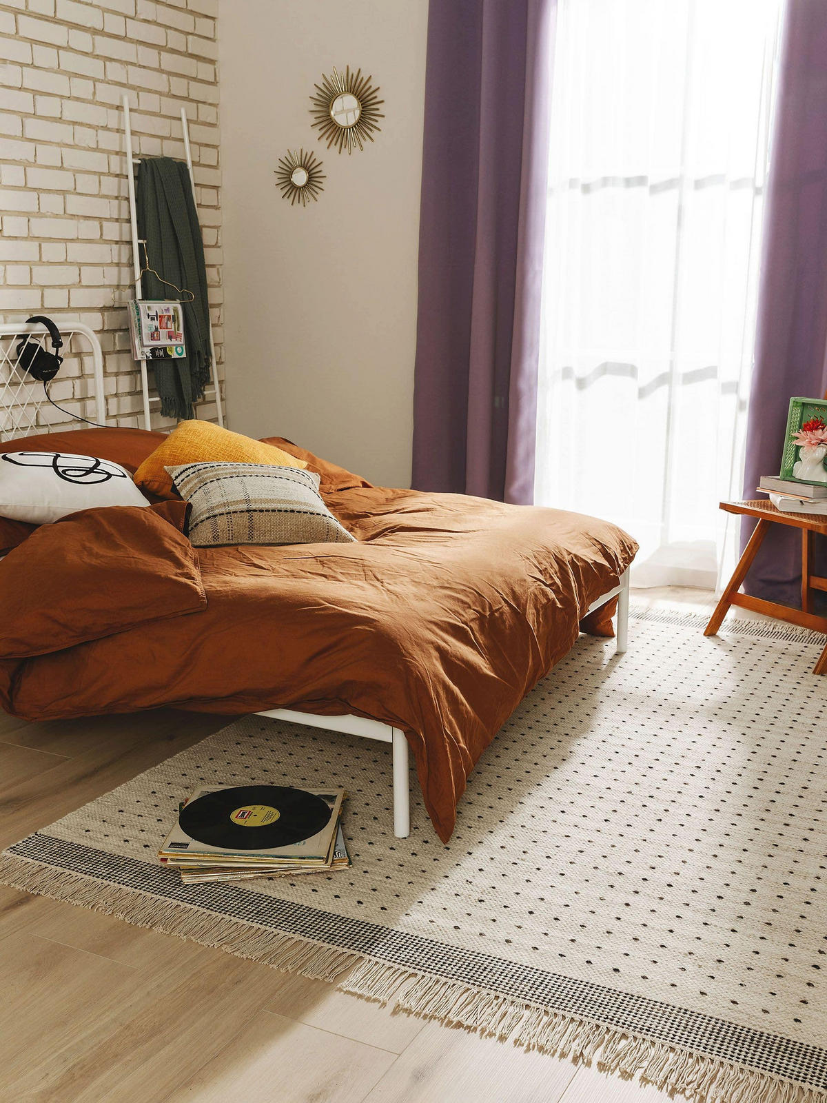 WOLLTEPPICH Bahati Schwarz/Weiß 120x170 cm - Schwarz, Textil (120/170cm) - benuta Pop