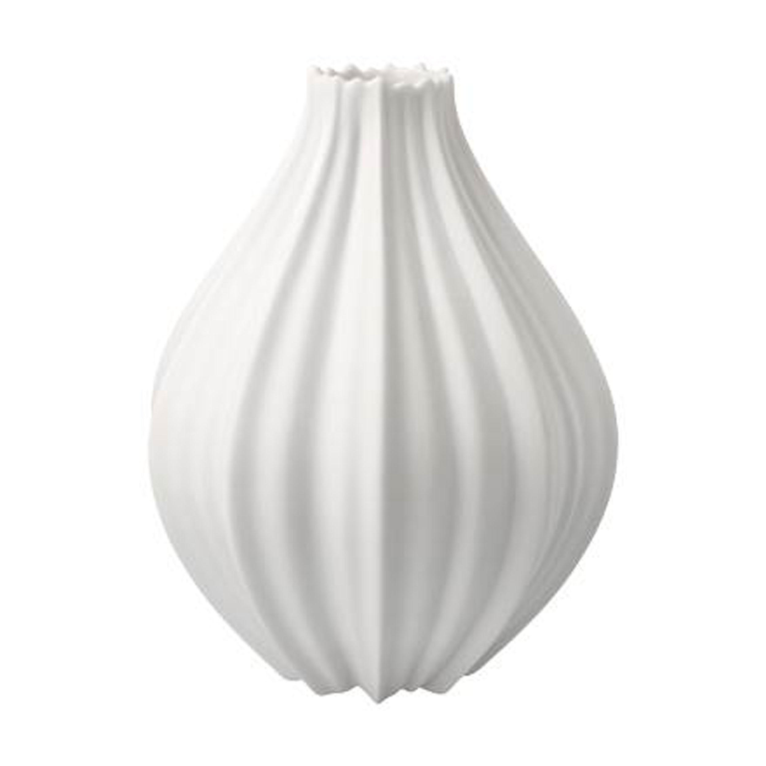 VASE Bahar, Biskuit-Porzellan, weiß, H 18 cm - Weiß, Keramik (18cm) - Goebel