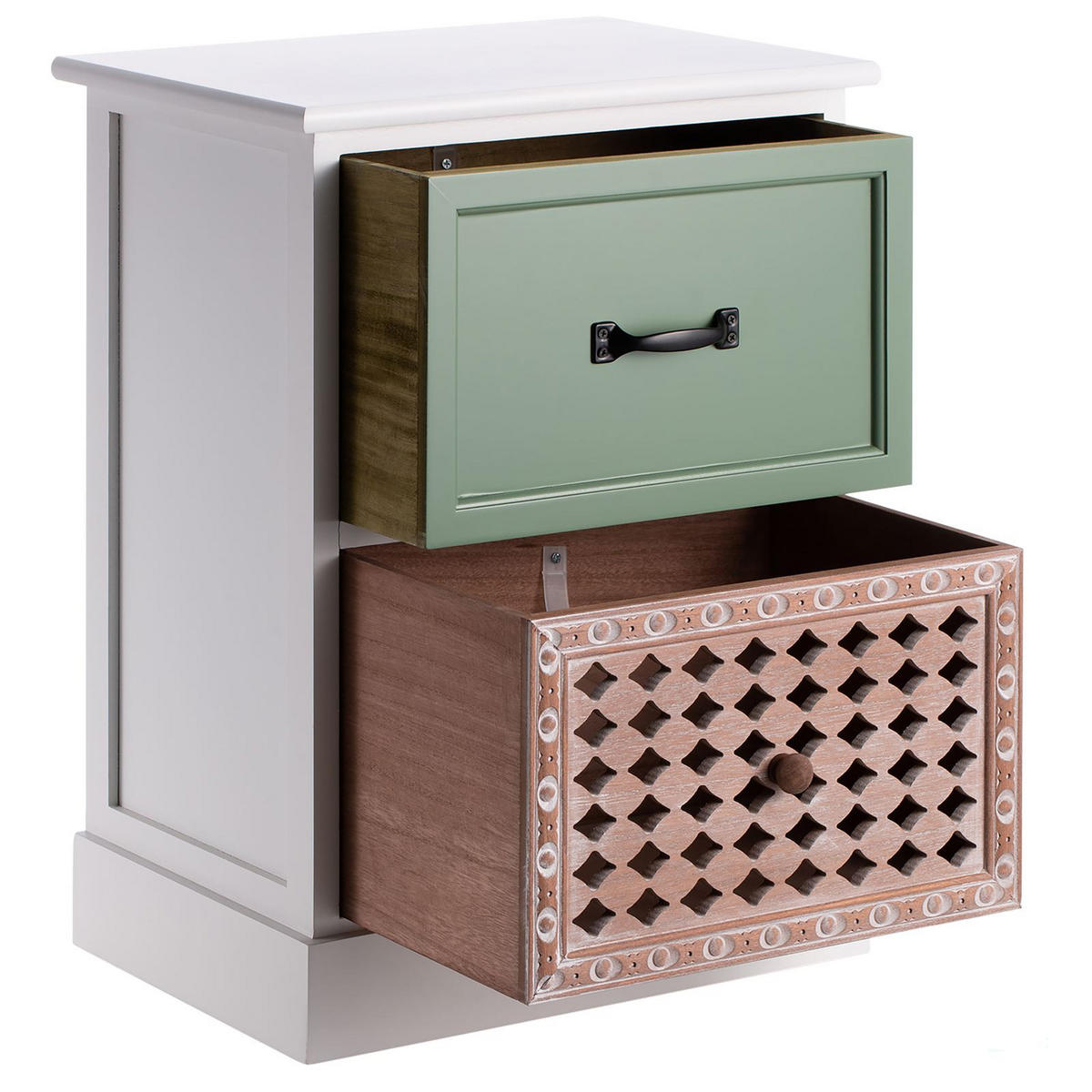 NACHTTISCH FIONA - Braun, Holzwerkstoff (40/56/30cm) - CARO-Möbel