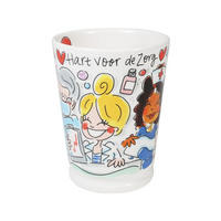 XL-BECHER Herz für die Pflege in Bunt - 500 ml - Multicolor, Keramik (0.5L) - Blond Amsterdam