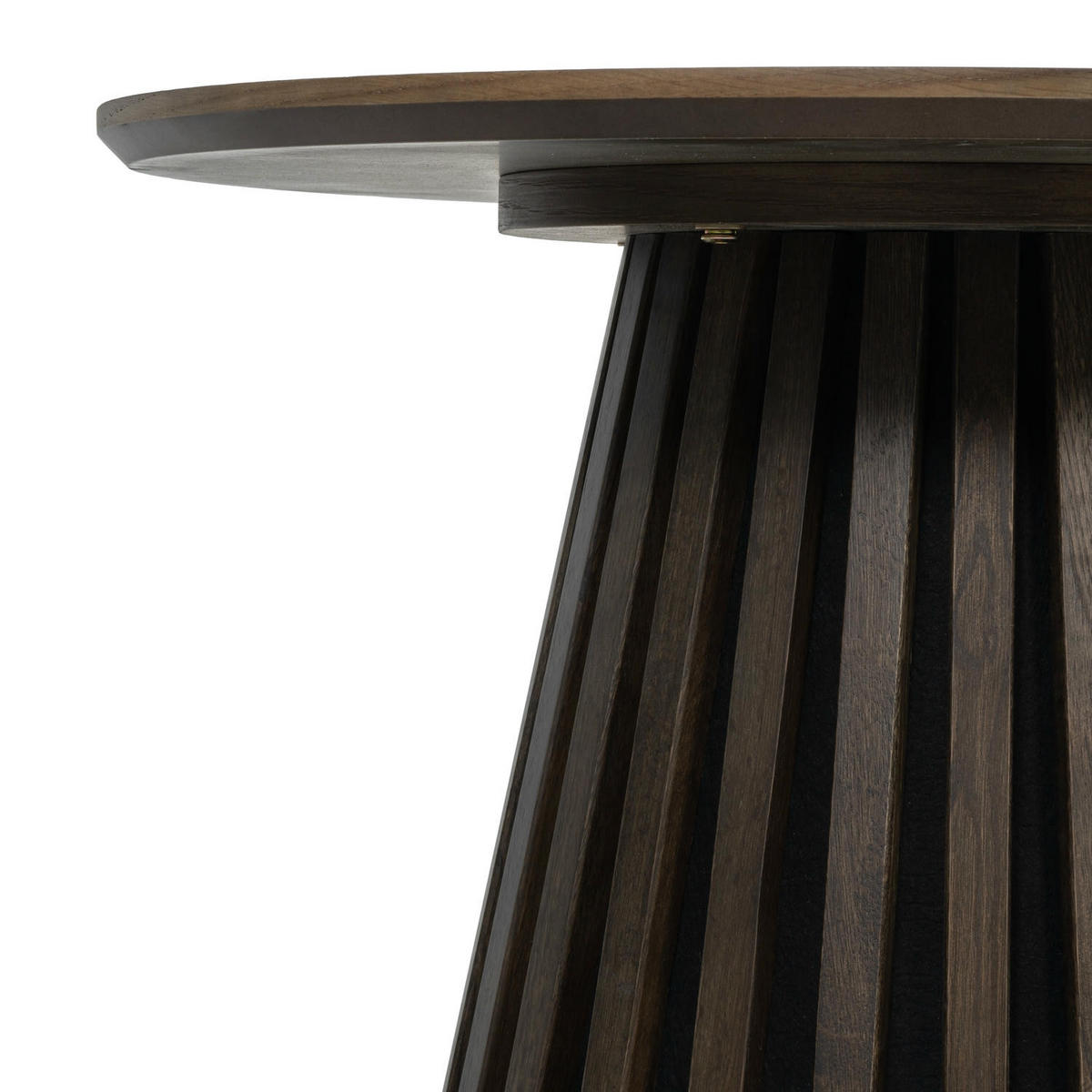 COUCHTISCH rund Räuchereiche 60/60/40 cm - Braun, Holzwerkstoff (60/60/40cm) - Furnhouse