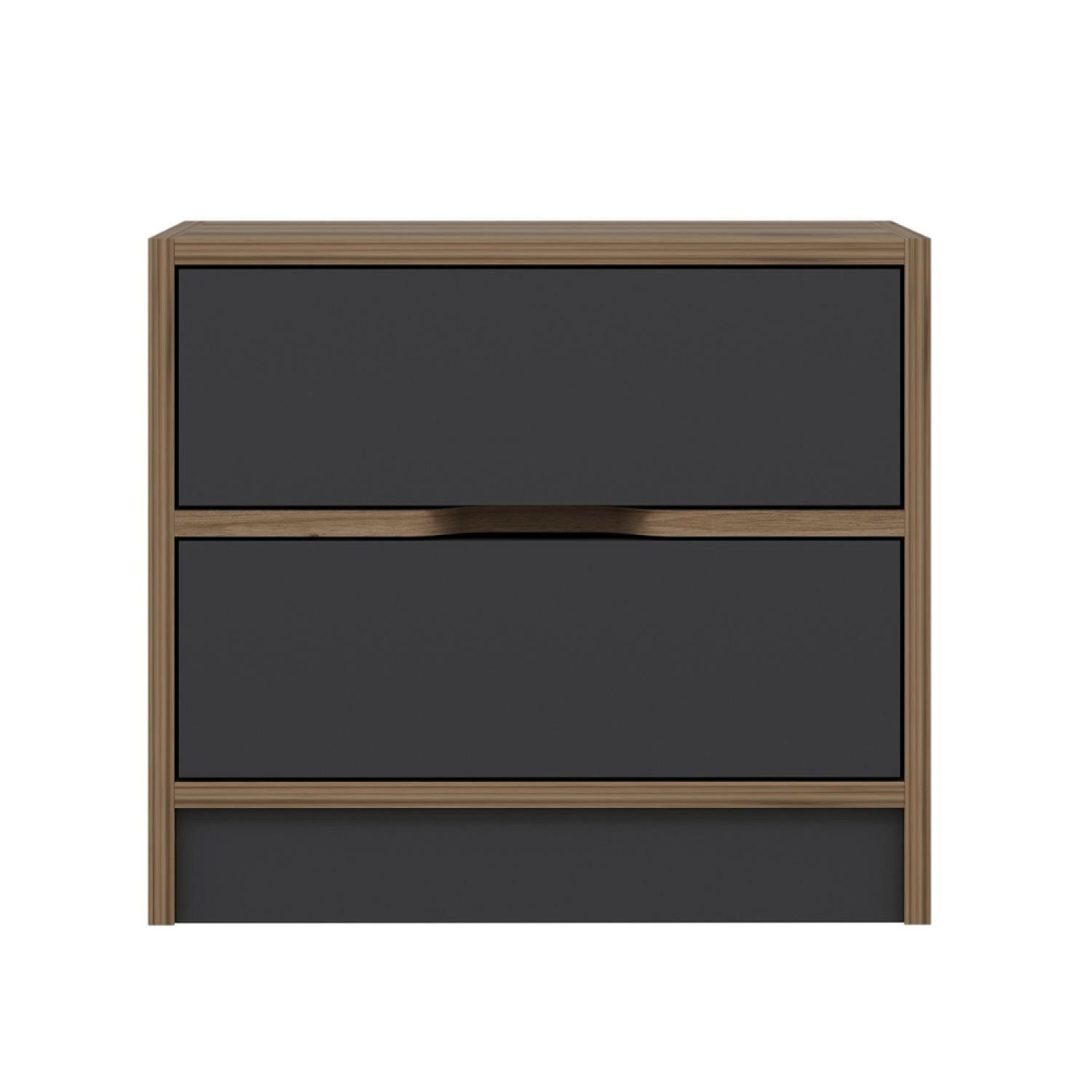 NACHTTISCH Molde Braun - Braun, Holzwerkstoff (40/47/54cm) - Concept Usine