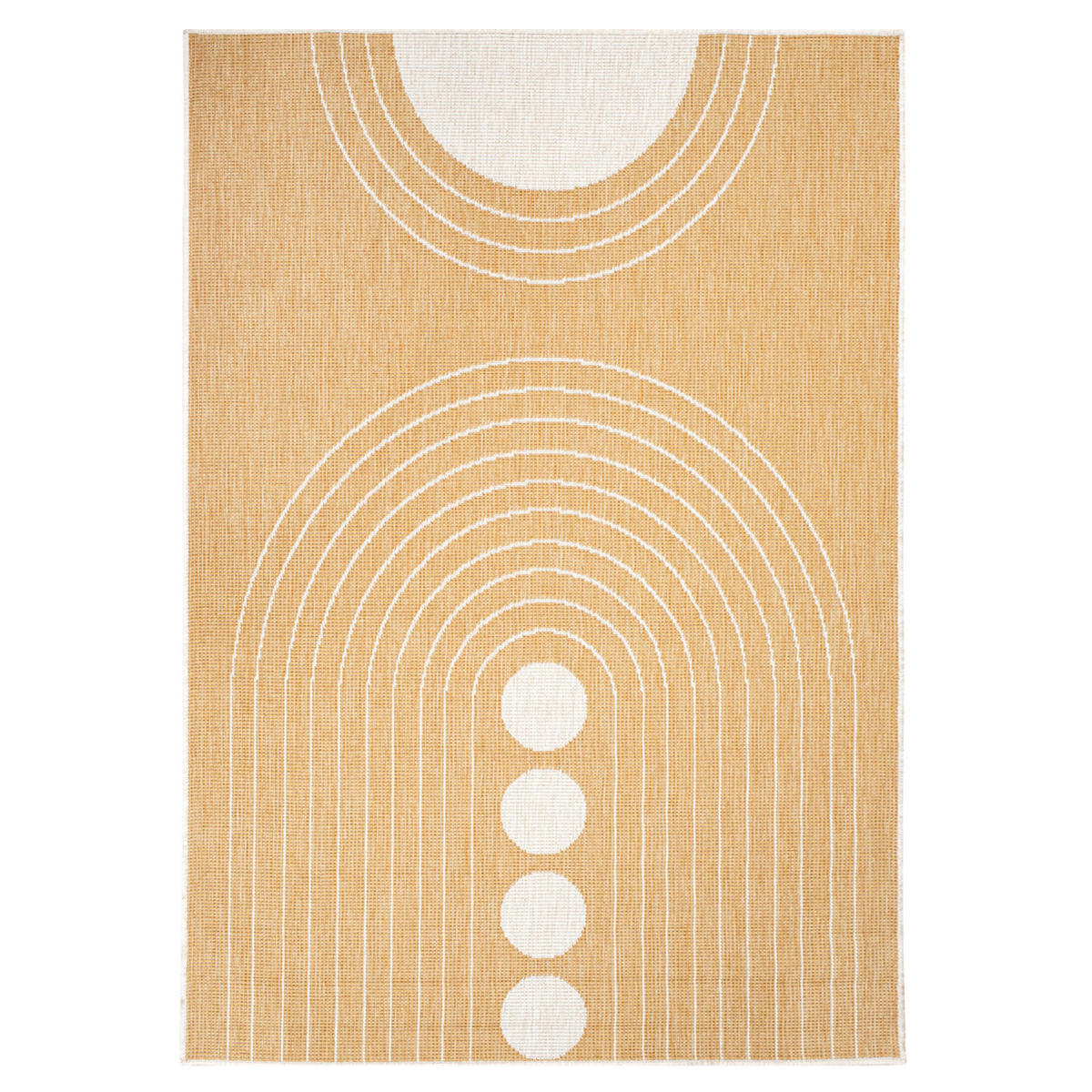 OUTDOOR-TEPPICH DuoRug 5739 Ockergelb 200x290 cm - Gelb, Textil (200/290cm) - carpet city
