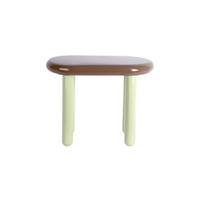 BEISTELLTISCH Firenze Oval - Braun/Grün - 52/30/42 cm - Braun, Metall (52/30/42cm) - Leitmotiv