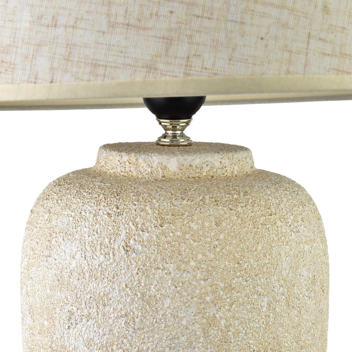 TISCHLAMPE Leti Beige 17/39/63 cm Keramik - Beige, Keramik (17/39/63cm) - Mondex