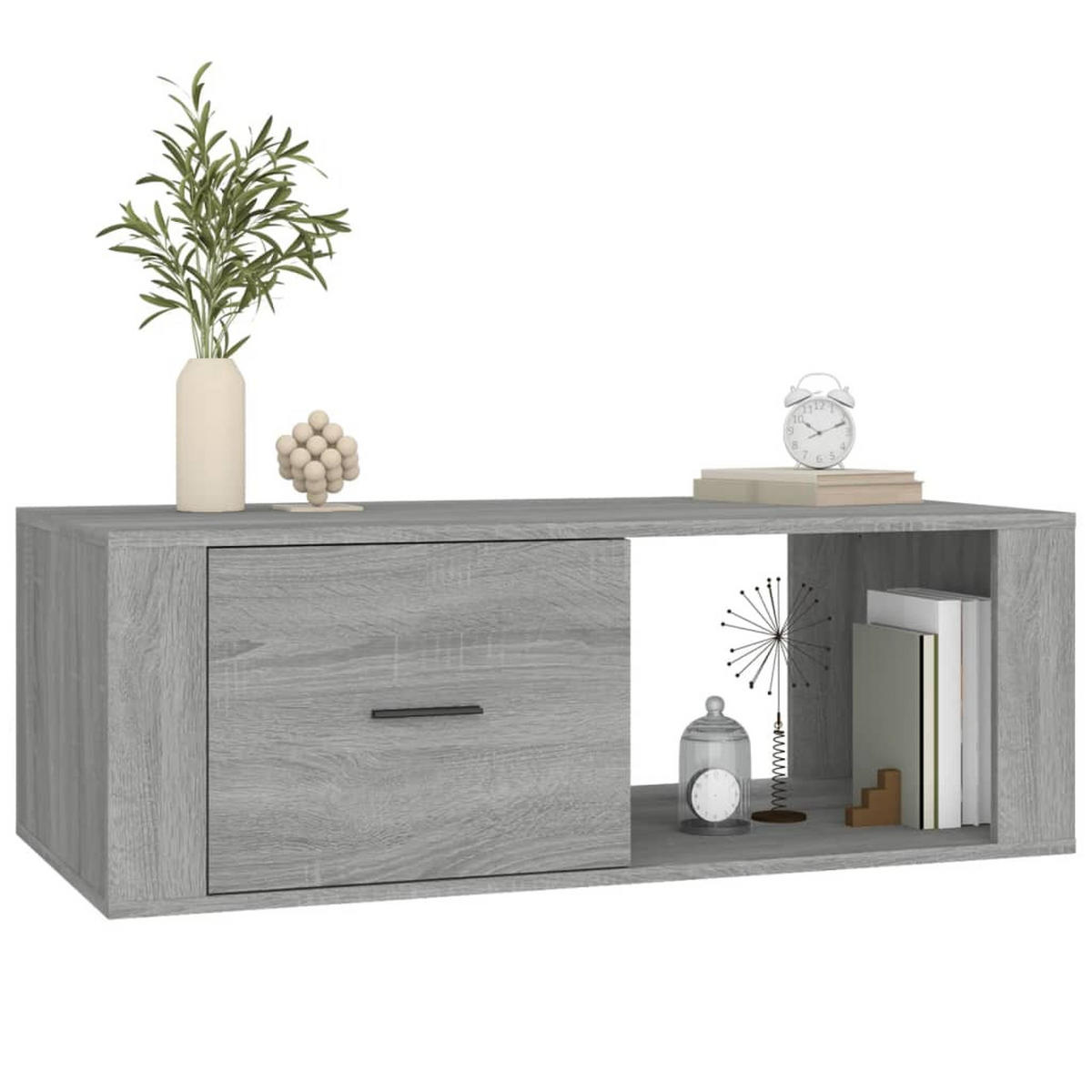 COUCHTISCH Grau Sonoma 100x50,5x35 cm Holzwerkstoff - Grau, Holzwerkstoff (100/50.5/35cm) - furnicato