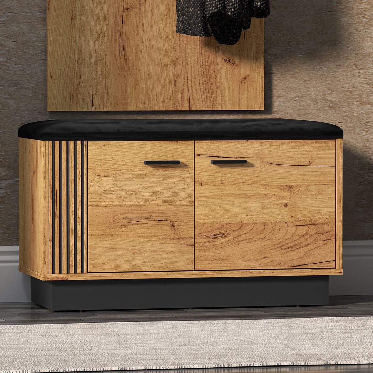 SCHUHMÖBEL Nilo Holz - Braun, Holzwerkstoff (80/49/34cm) - Petits-meubles