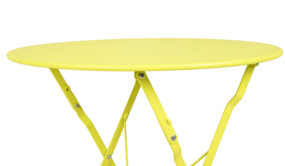 BALKONMÖBEL-SET Laine 3-teilig Balkon-Set - Grün, Metall - DELUKE